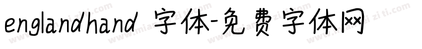 englandhand 字体字体转换